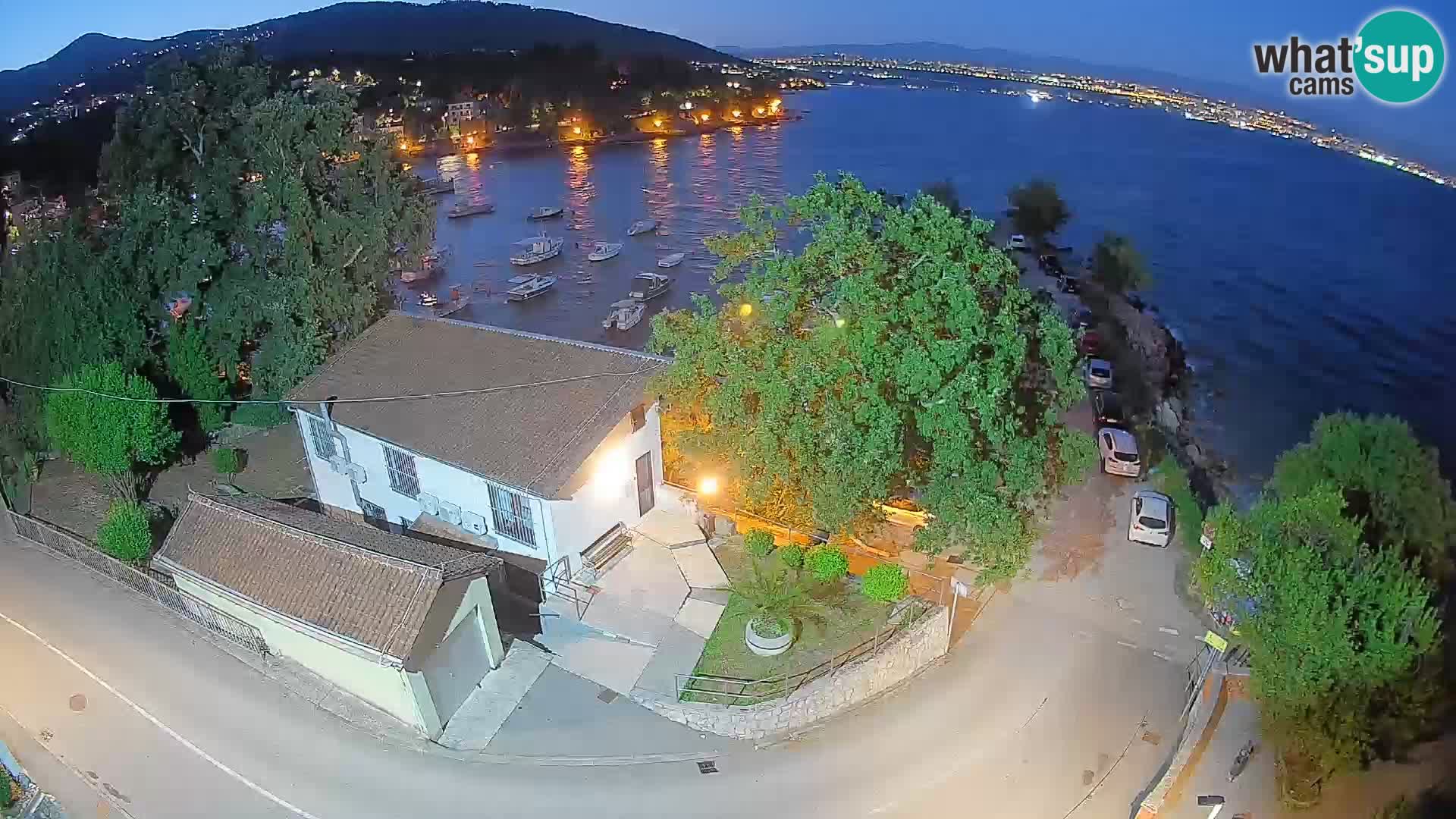 Webcam porto Ika – Vista LIVE sul porto e le luci di Opatija