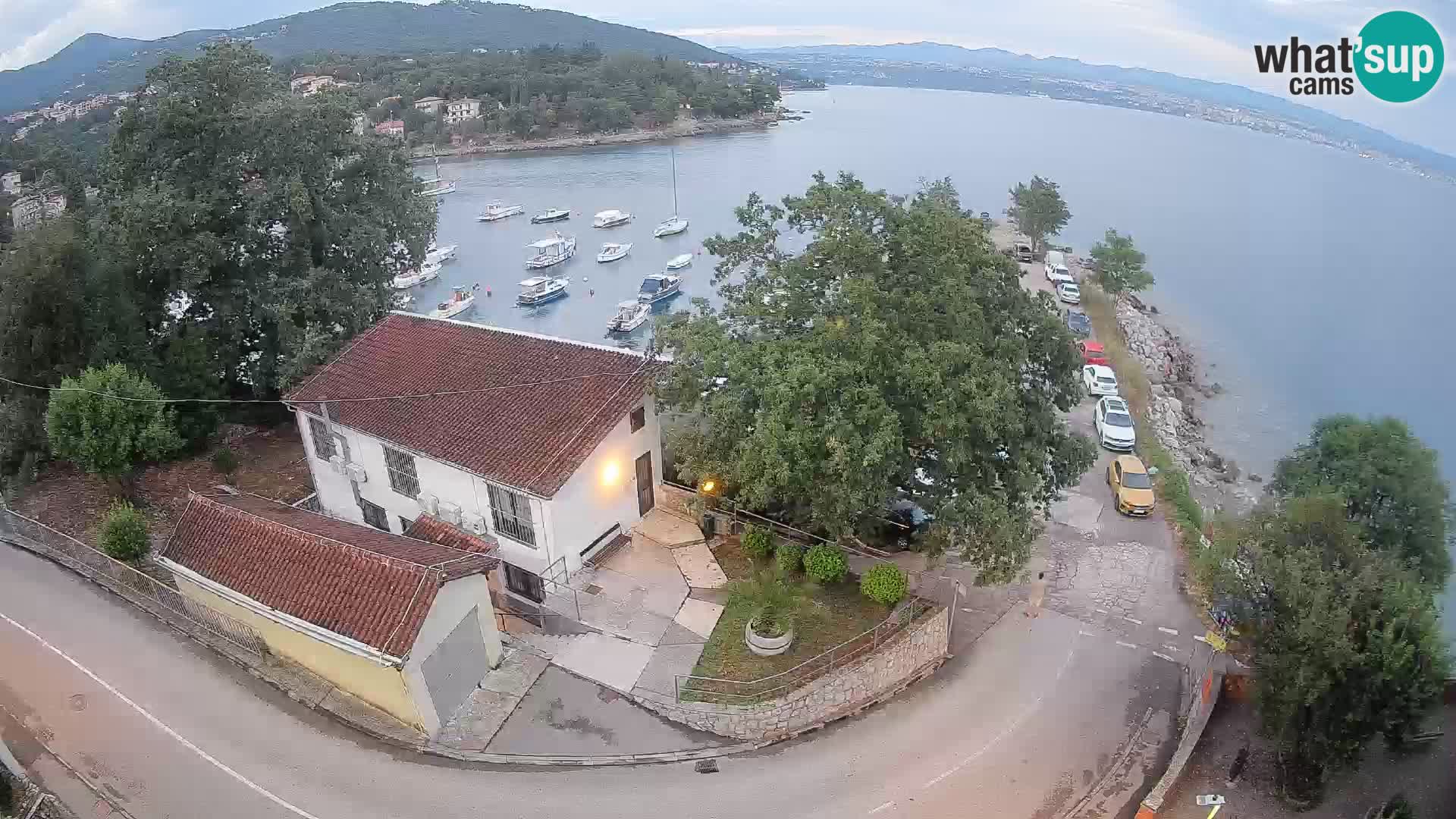 Webcam porto Ika – Vista LIVE sul porto e le luci di Opatija