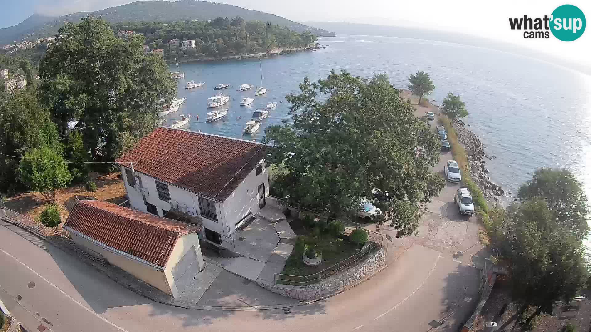 Webcam port d’Ika – Vue en direct et lumières d’Opatija
