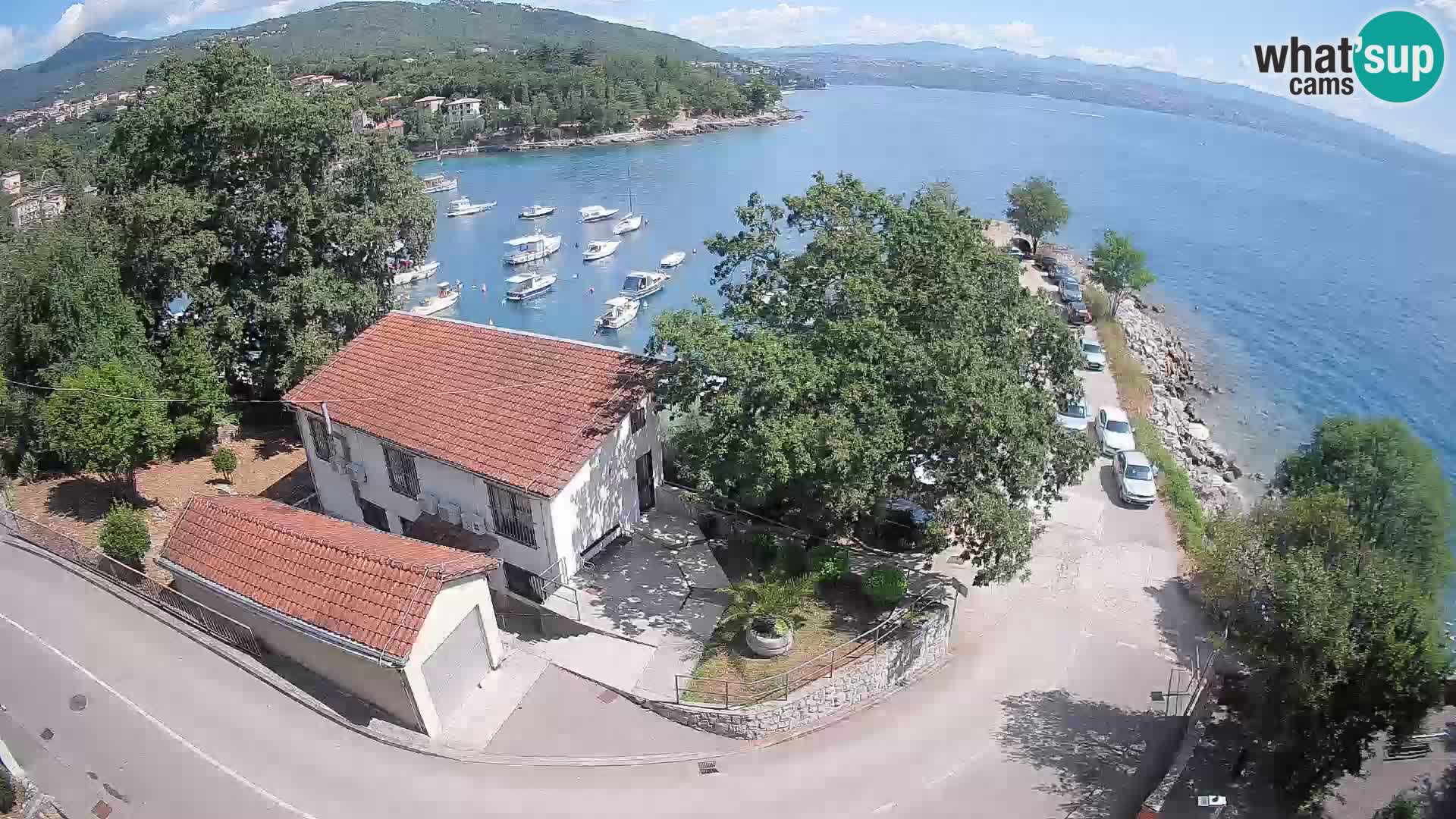 Webcam porto Ika – Vista LIVE sul porto e le luci di Opatija