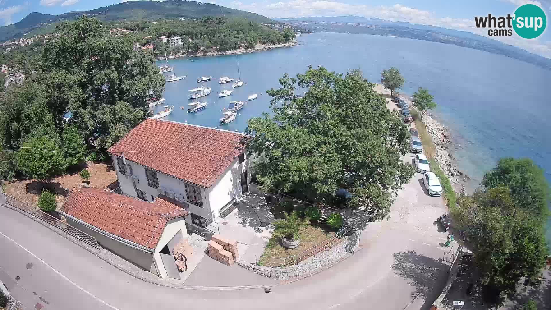 Webcam puerto de Ika – Vista en directo y luces de Opatija