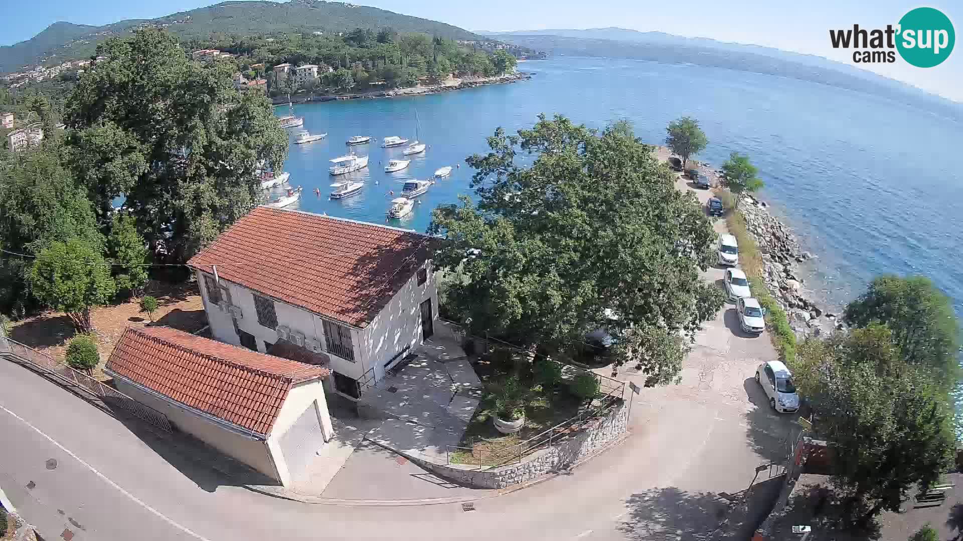 Webcam porto Ika – Vista LIVE sul porto e le luci di Opatija