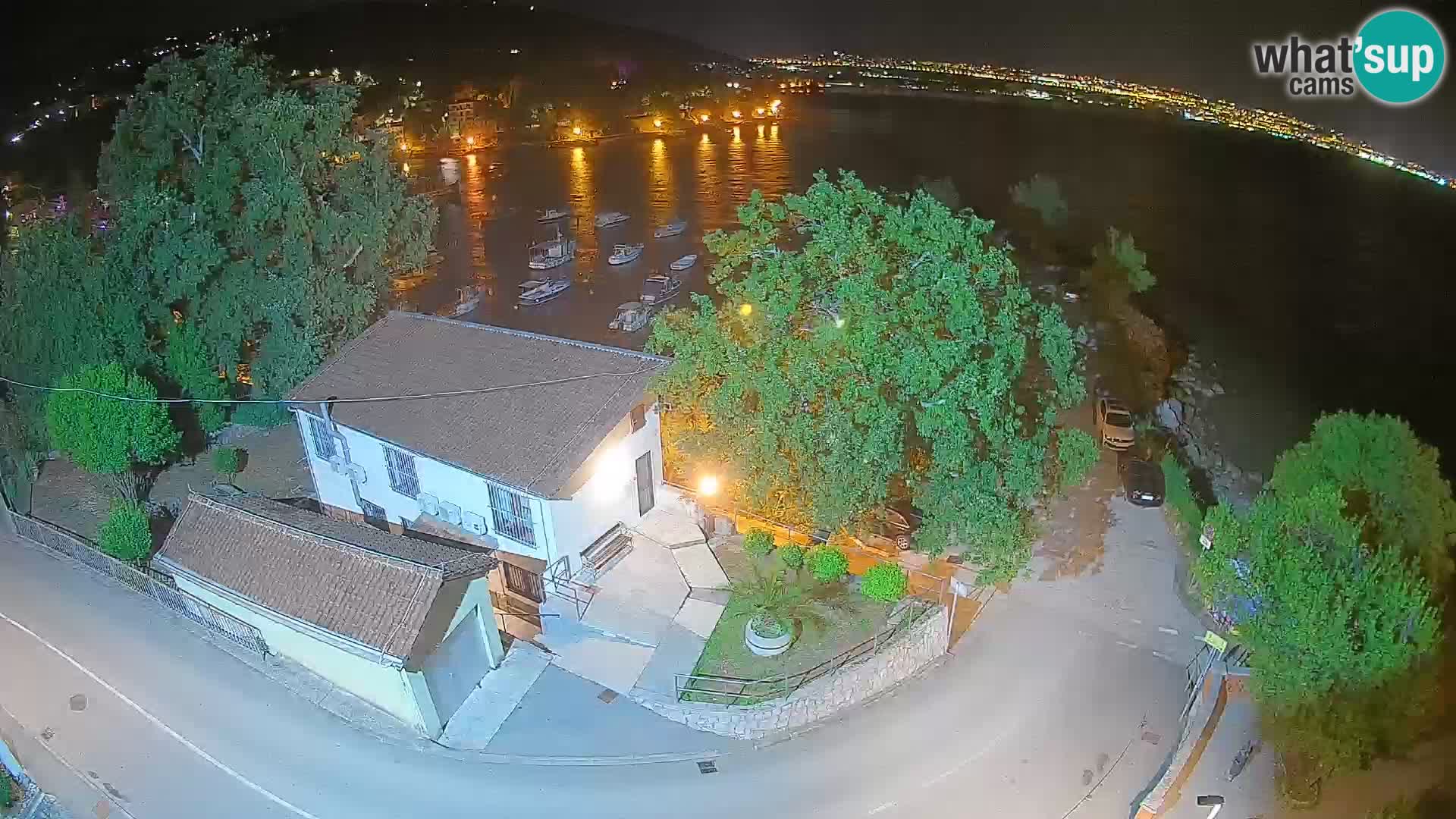 Webcam puerto de Ika – Vista en directo y luces de Opatija