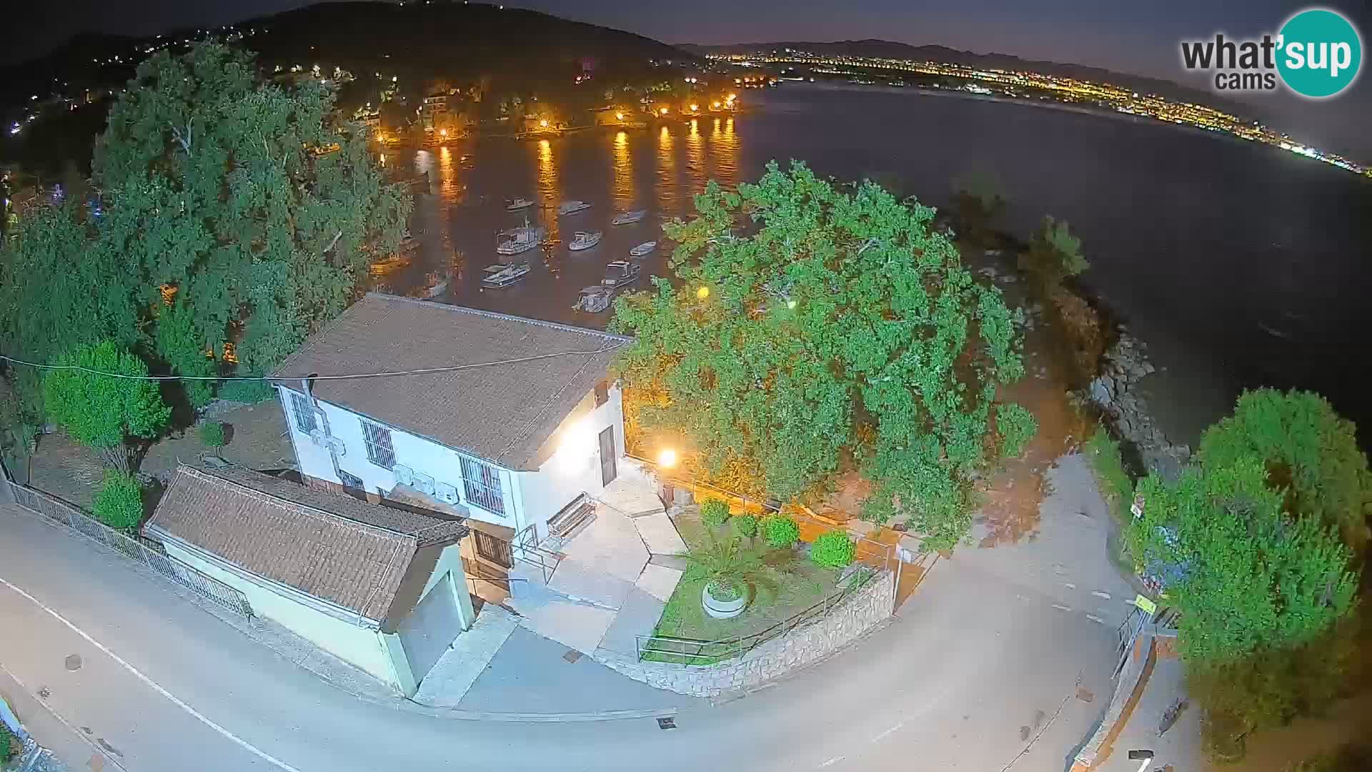 Webcam port d’Ika – Vue en direct et lumières d’Opatija
