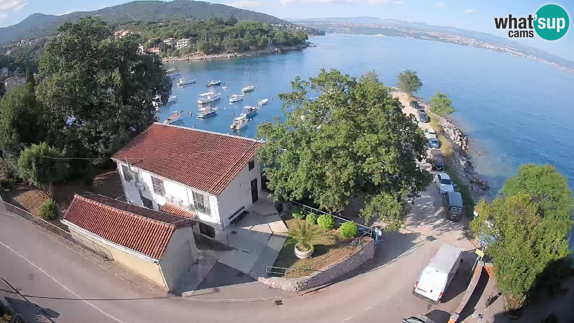 Webcam porto Ika – Vista LIVE sul porto e le luci di Opatija