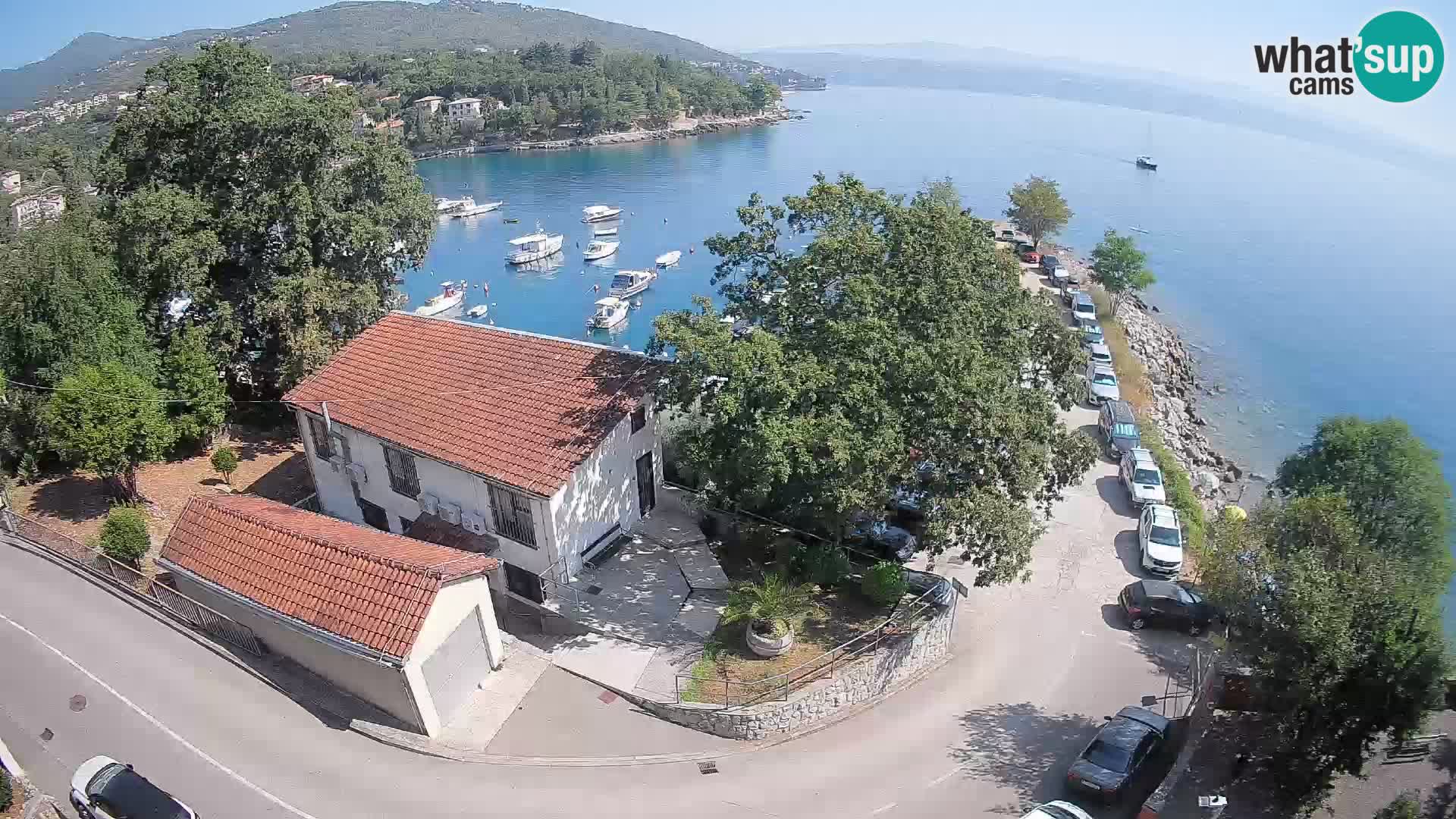 Webcam puerto de Ika – Vista en directo y luces de Opatija