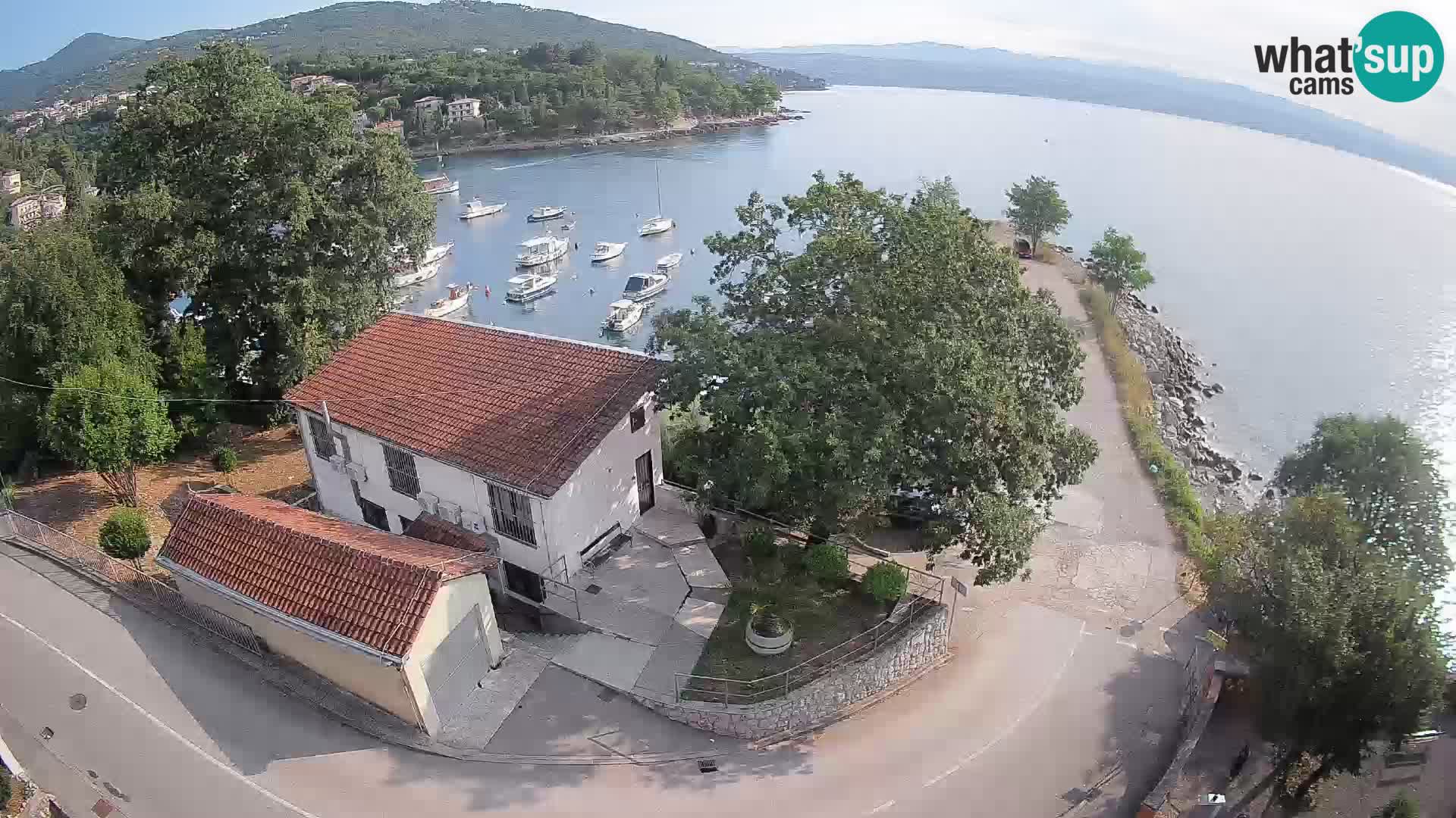Webcam port d’Ika – Vue en direct et lumières d’Opatija