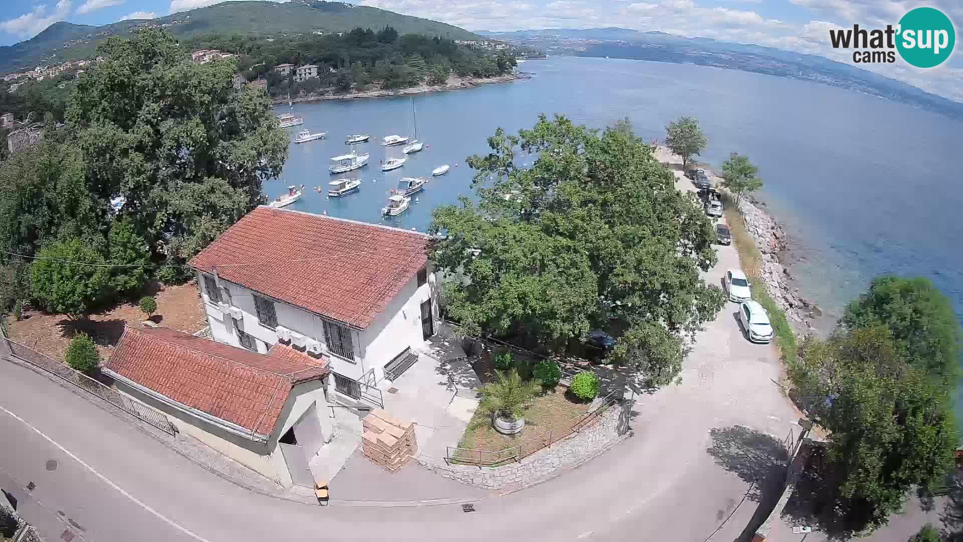 Webcam porto Ika – Vista LIVE sul porto e le luci di Opatija