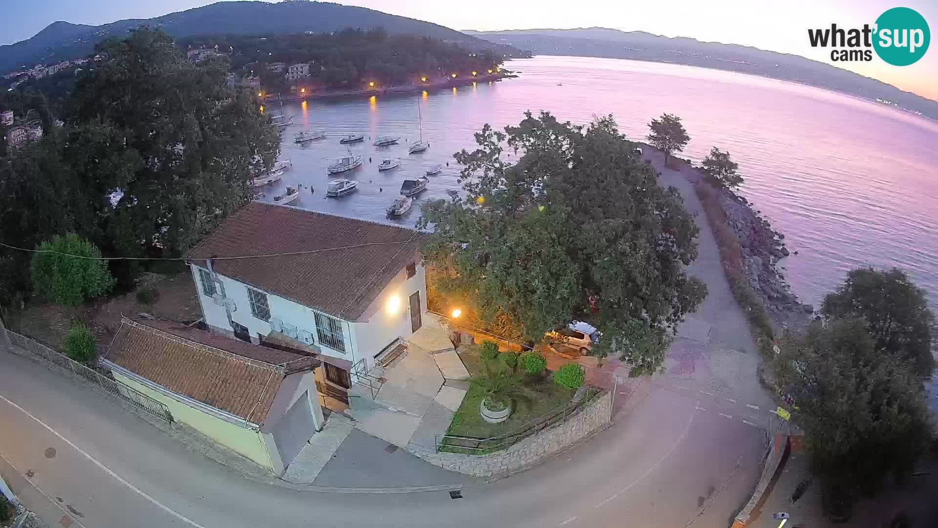Webcam port d’Ika – Vue en direct et lumières d’Opatija