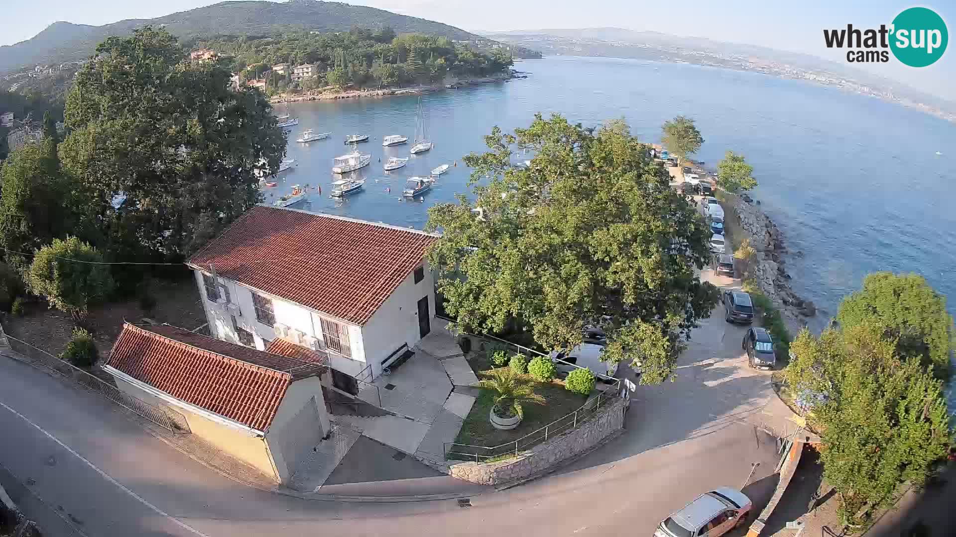 Webcam puerto de Ika – Vista en directo y luces de Opatija
