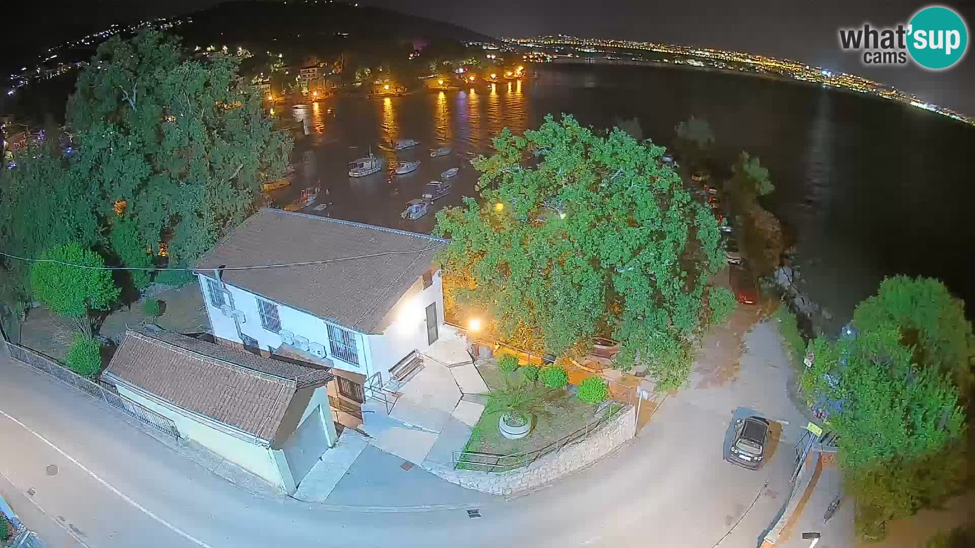 Webcam porto Ika – Vista LIVE sul porto e le luci di Opatija