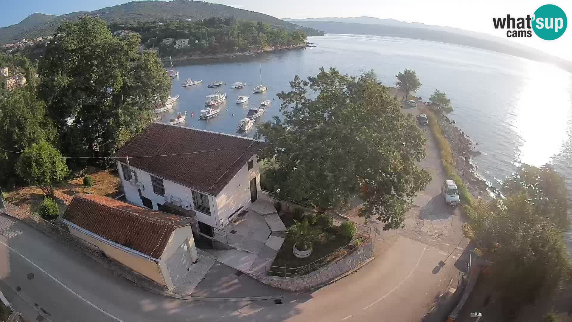 Webcam puerto de Ika – Vista en directo y luces de Opatija