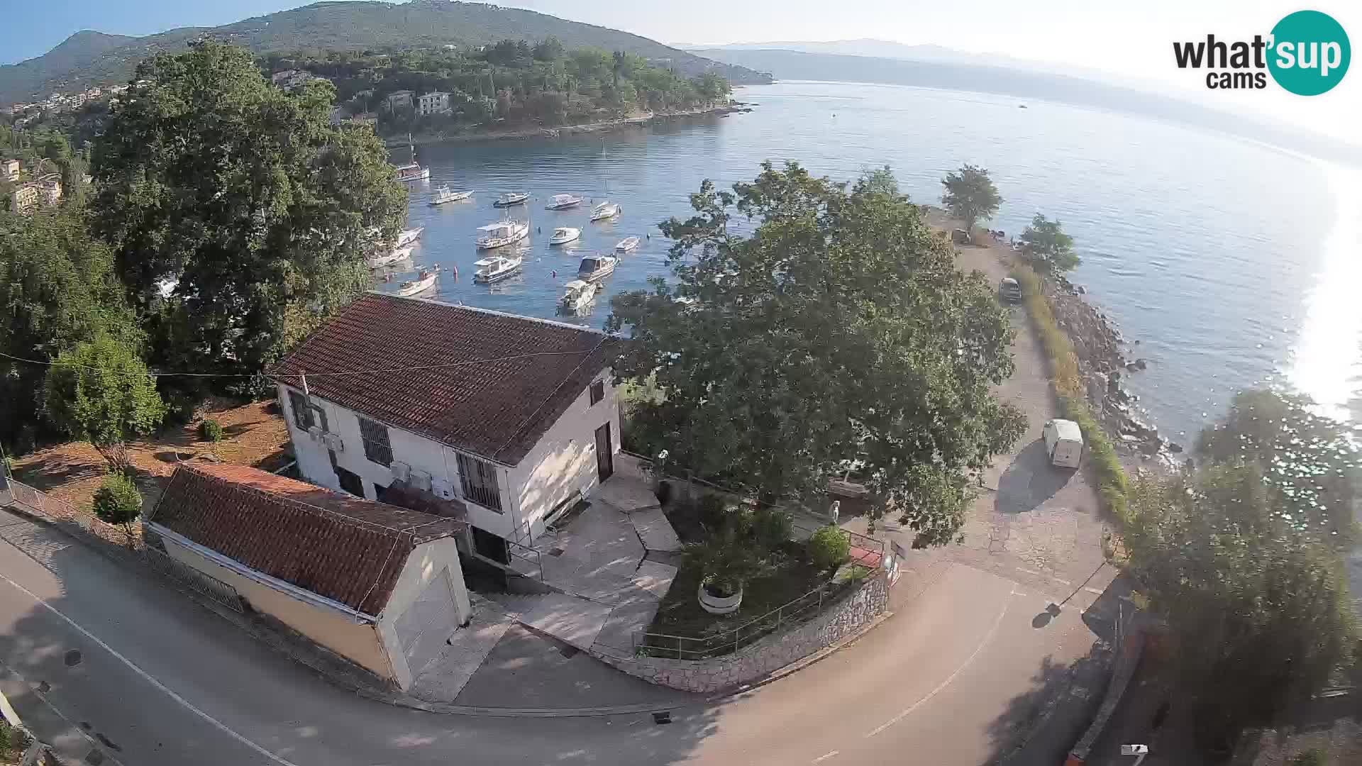 Webcam port d’Ika – Vue en direct et lumières d’Opatija