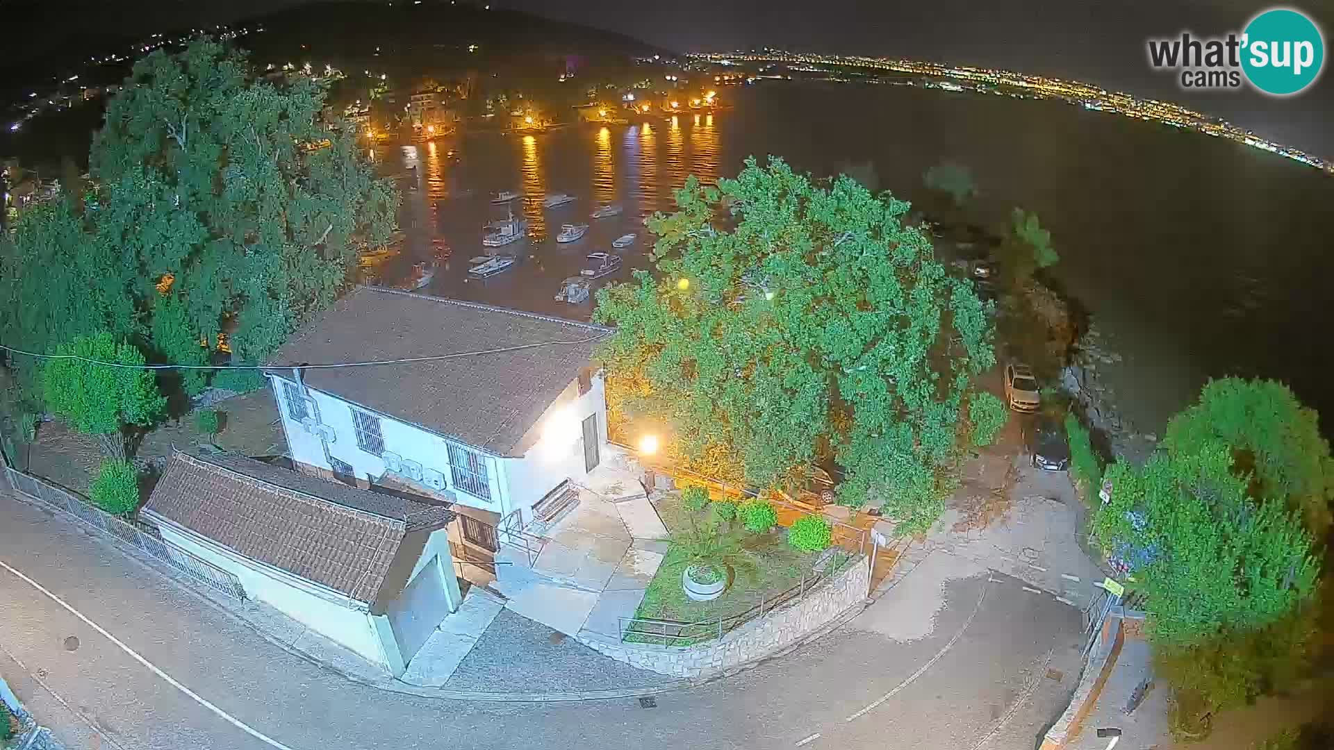 Webcam porto Ika – Vista LIVE sul porto e le luci di Opatija