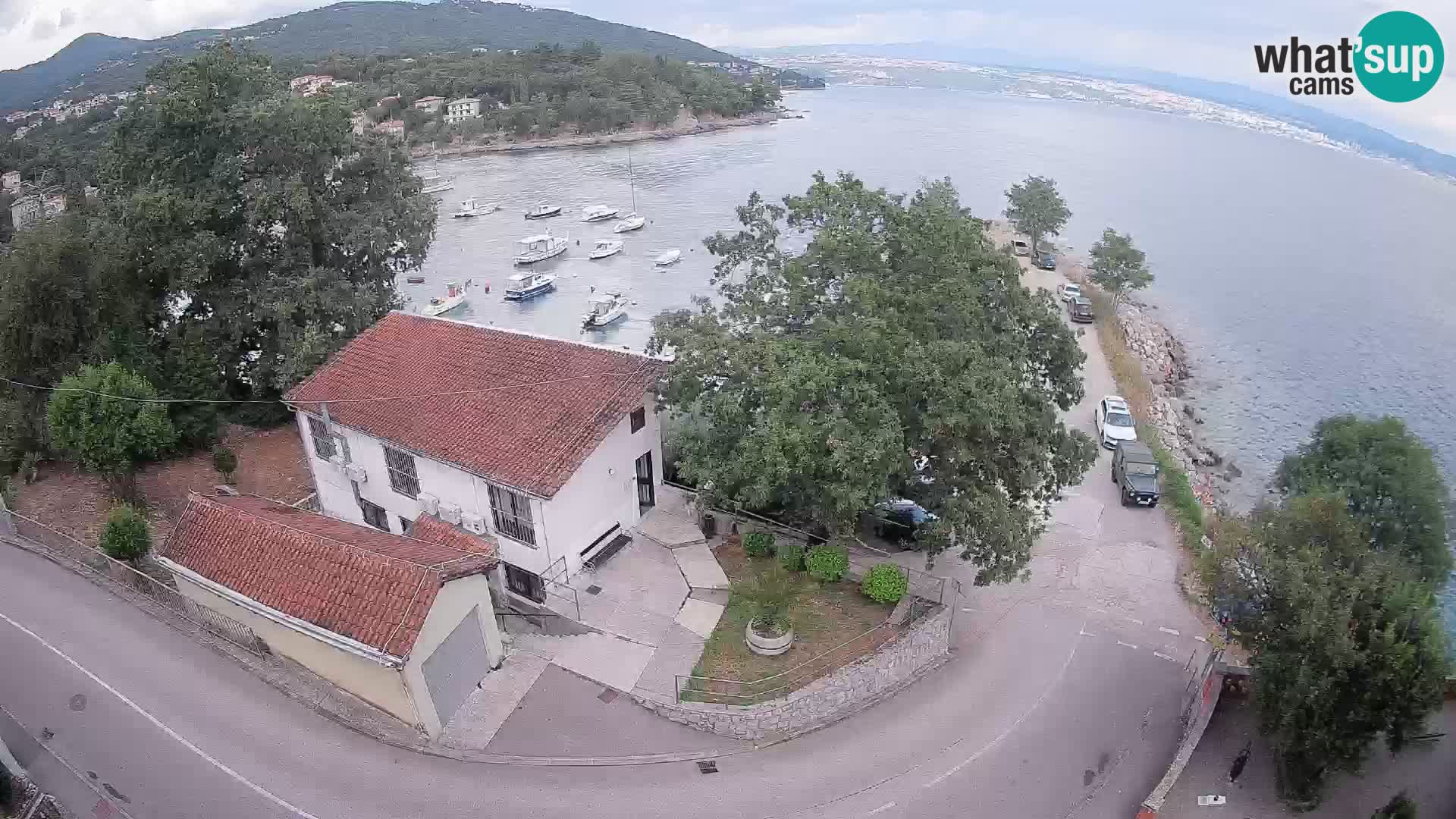 Webcam puerto de Ika – Vista en directo y luces de Opatija