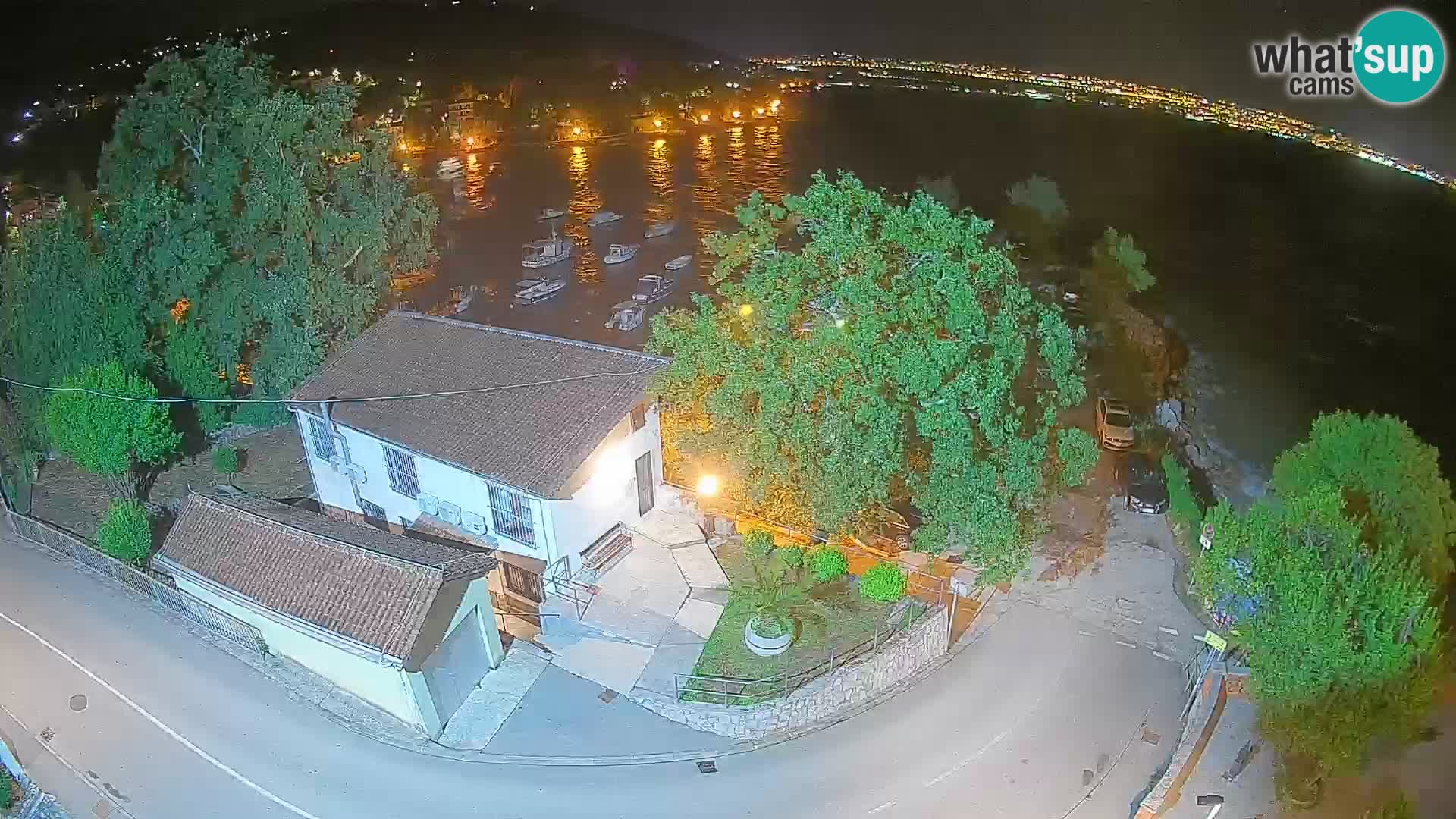 Webcam port d’Ika – Vue en direct et lumières d’Opatija