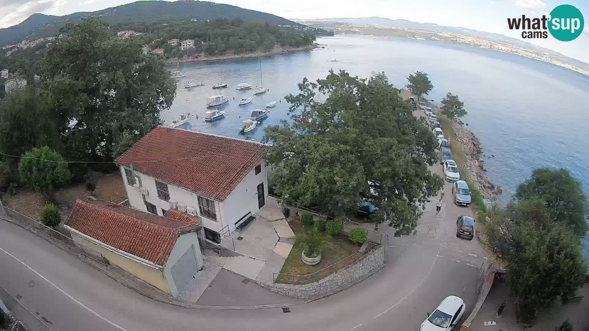 Webcam porto Ika – Vista LIVE sul porto e le luci di Opatija