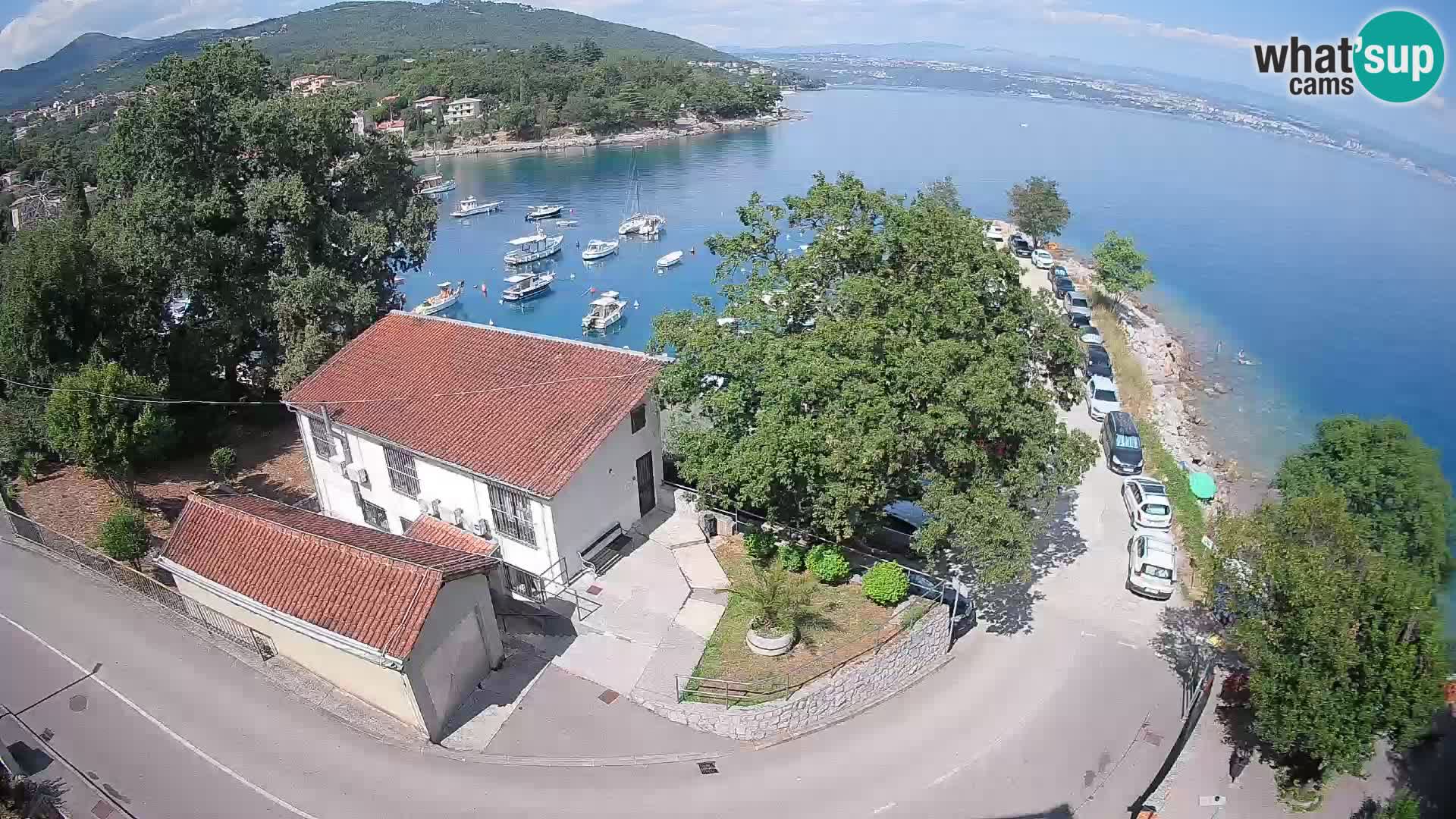 Webcam puerto de Ika – Vista en directo y luces de Opatija