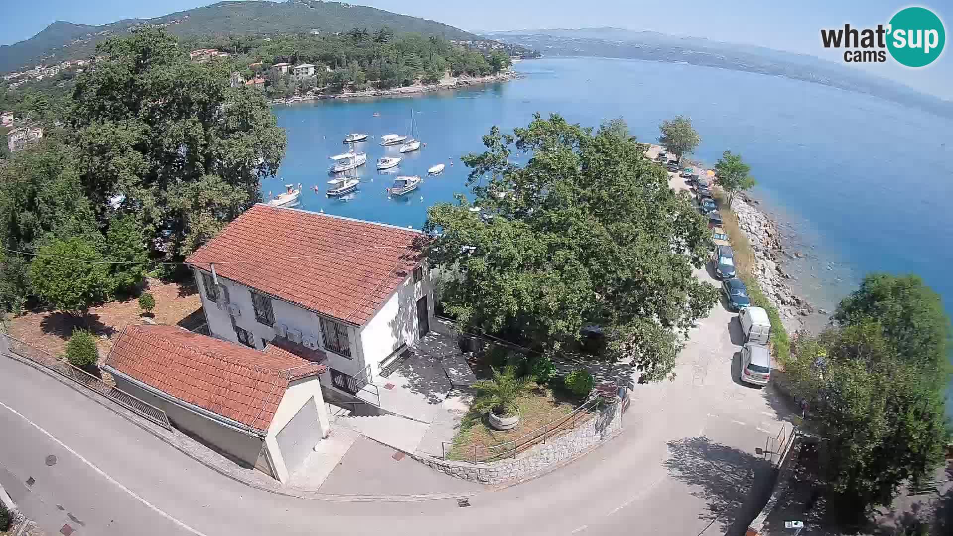Webcam puerto de Ika – Vista en directo y luces de Opatija