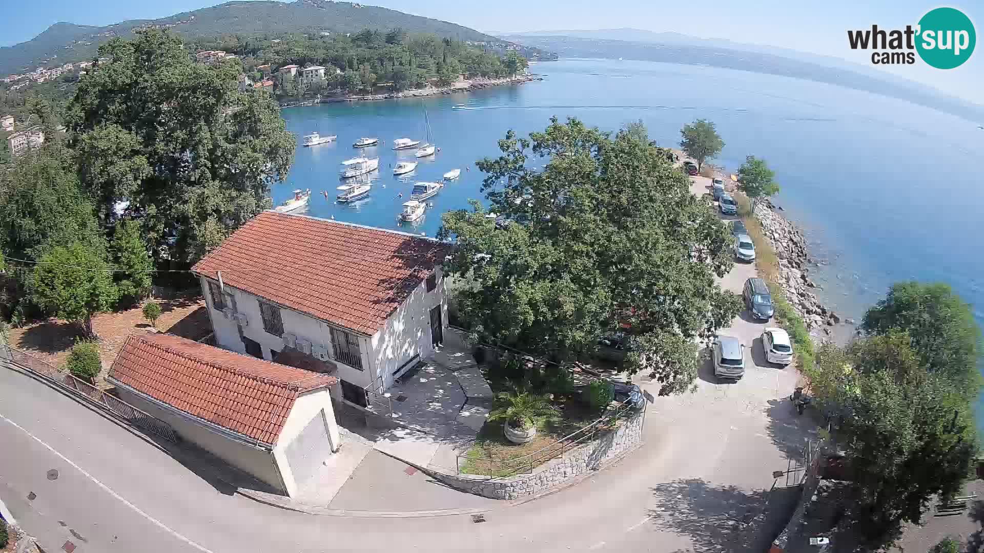 Webcam puerto de Ika – Vista en directo y luces de Opatija