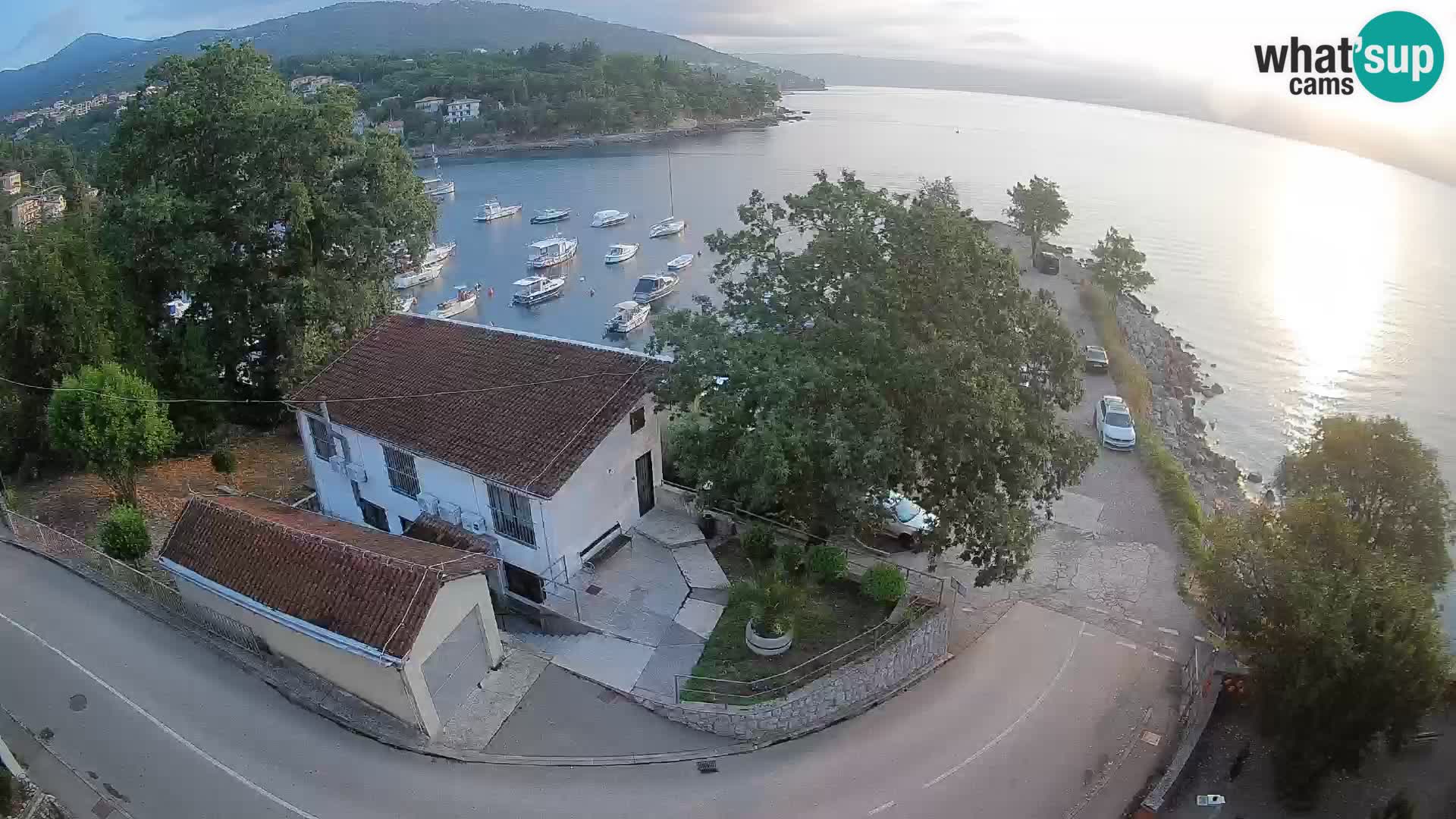 Webcam port d’Ika – Vue en direct et lumières d’Opatija