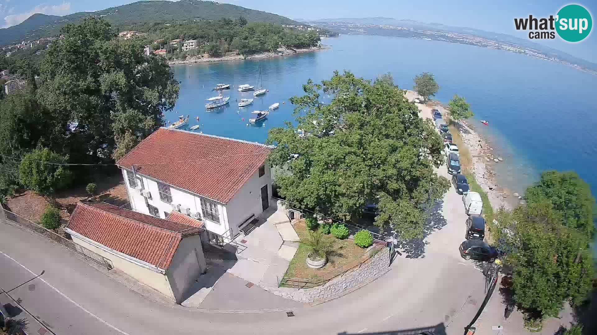 Webcam puerto de Ika – Vista en directo y luces de Opatija