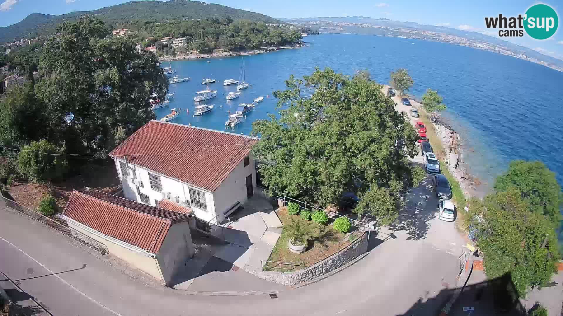 Ika Harbor Webcam – LIVE View of the Harbor and Opatija Lights