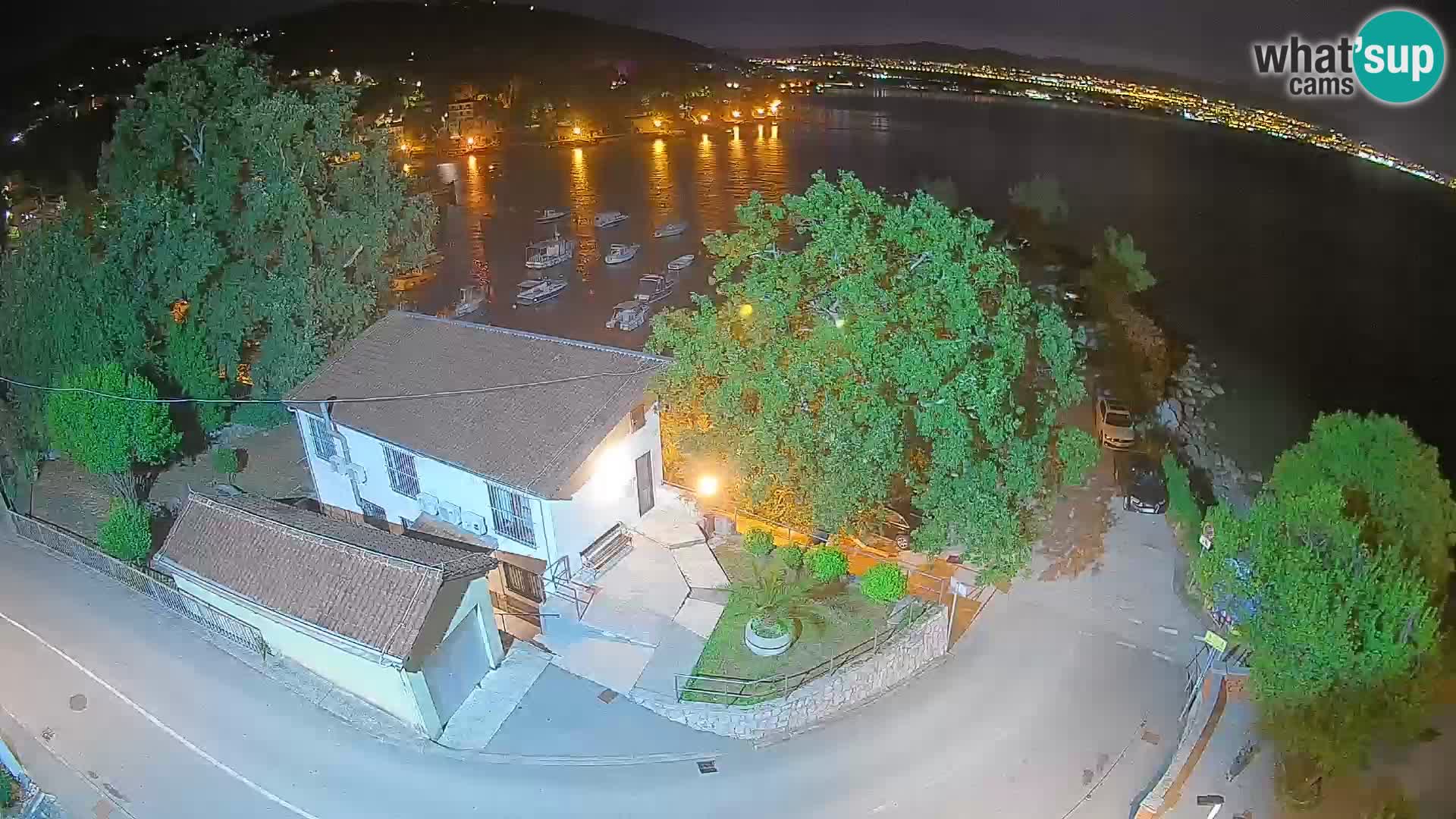 Webcam porto Ika – Vista LIVE sul porto e le luci di Opatija