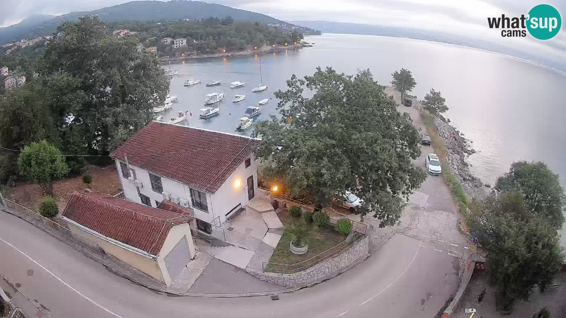 Webcam porto Ika – Vista LIVE sul porto e le luci di Opatija