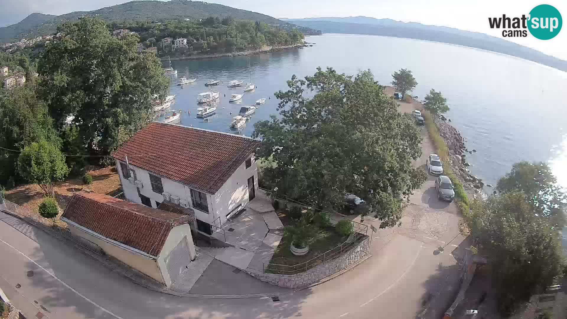 Webcam porto Ika – Vista LIVE sul porto e le luci di Opatija