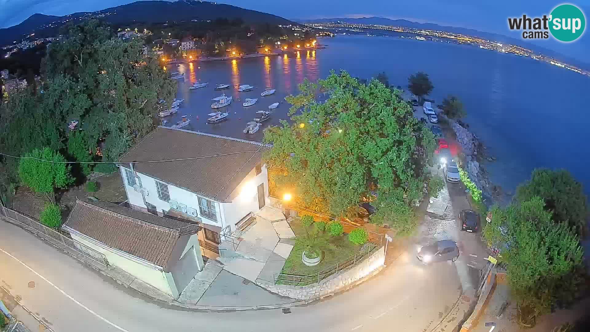 Webcam port d’Ika – Vue en direct et lumières d’Opatija