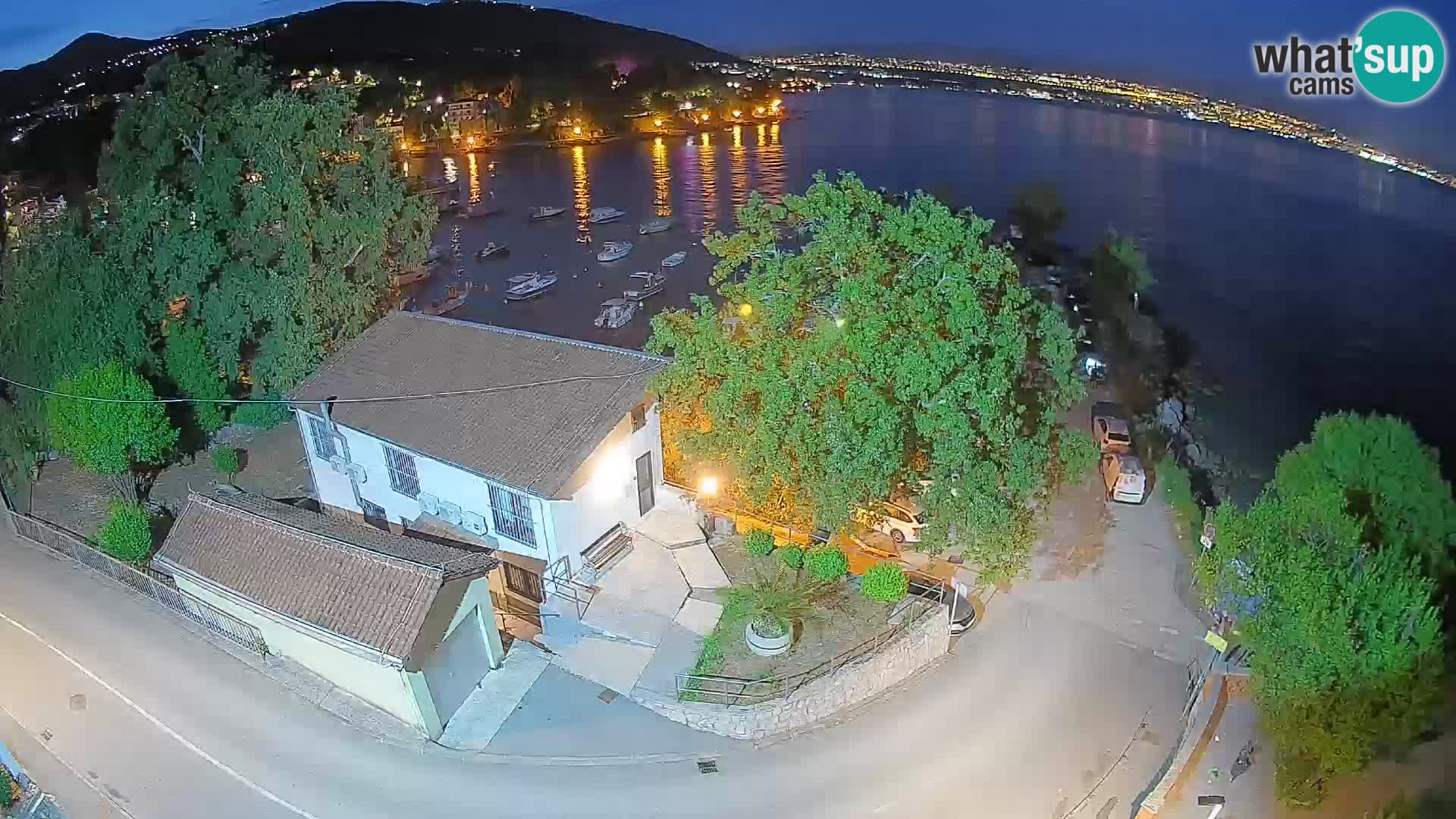 Webcam porto Ika – Vista LIVE sul porto e le luci di Opatija