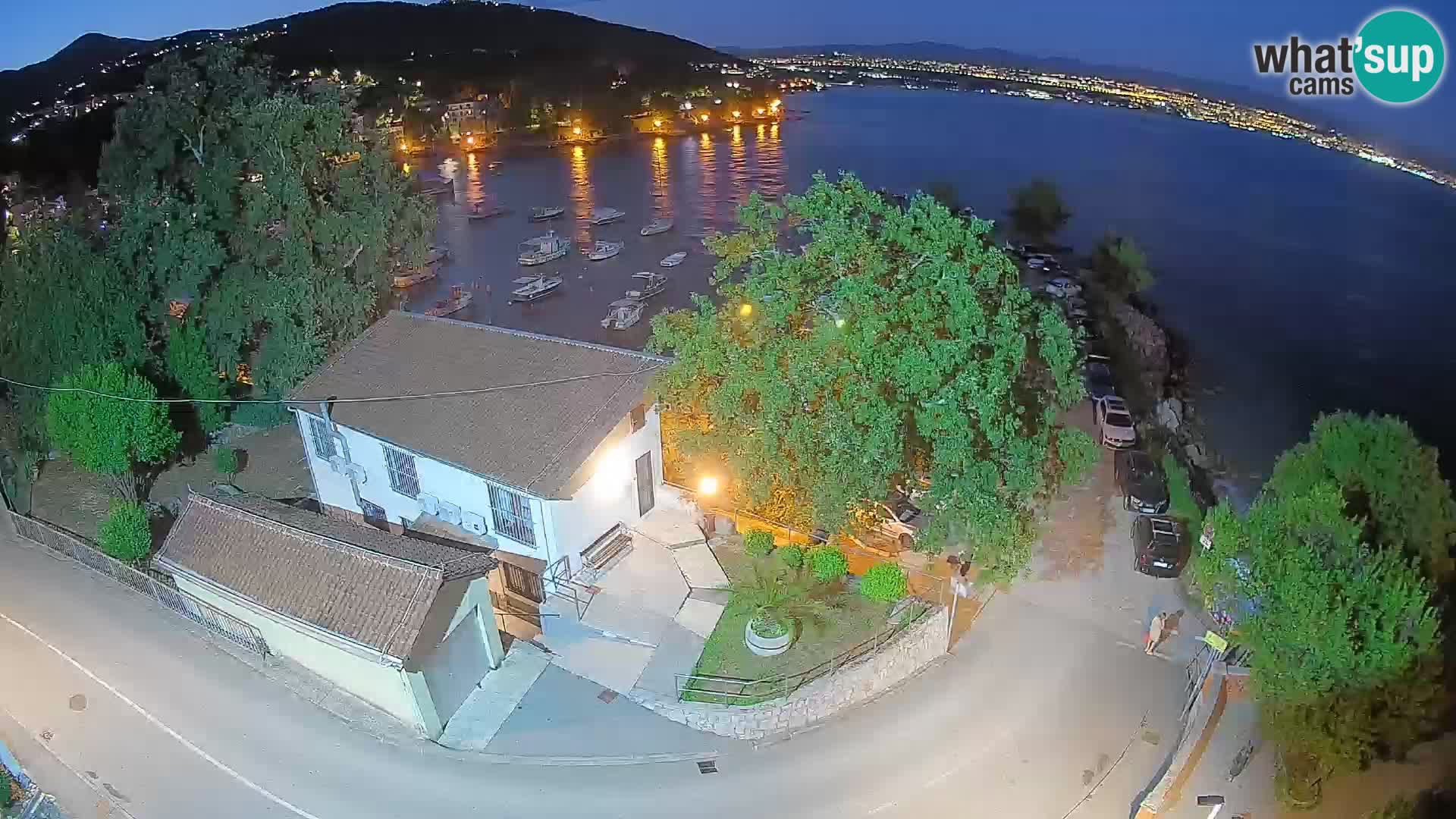 Webcam Ika Hafen – LIVE Blick auf den Hafen und die Lichter von Opatija