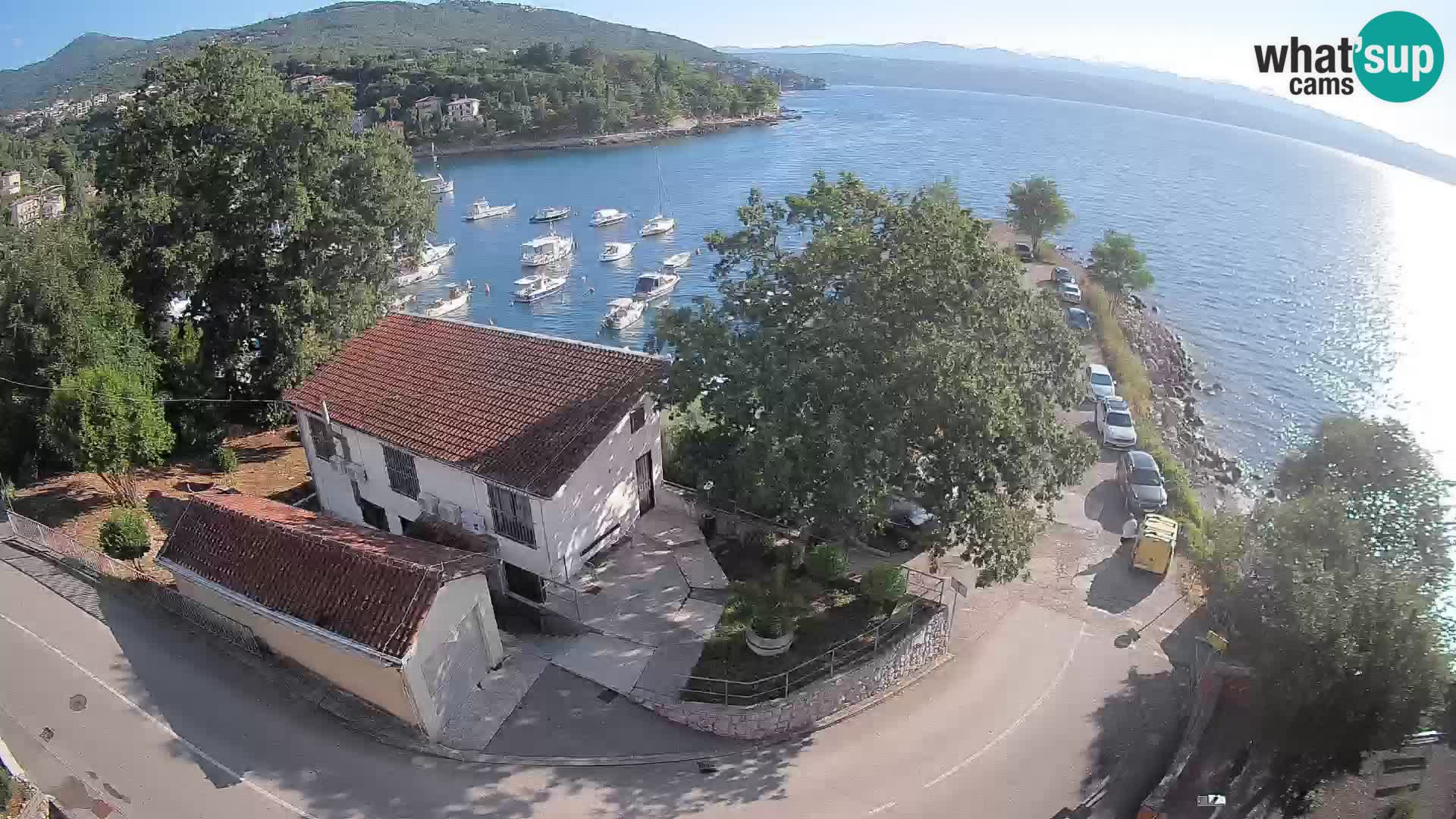 Ika Harbor Webcam – LIVE View of the Harbor and Opatija Lights