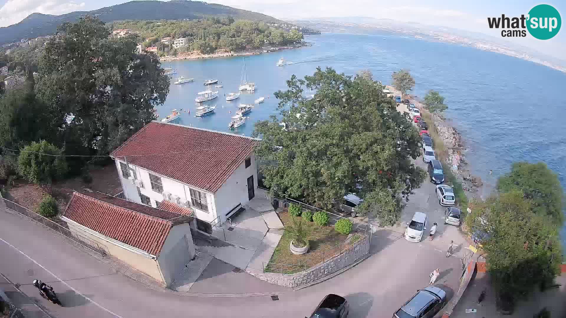 Ika Harbor Webcam – LIVE View of the Harbor and Opatija Lights