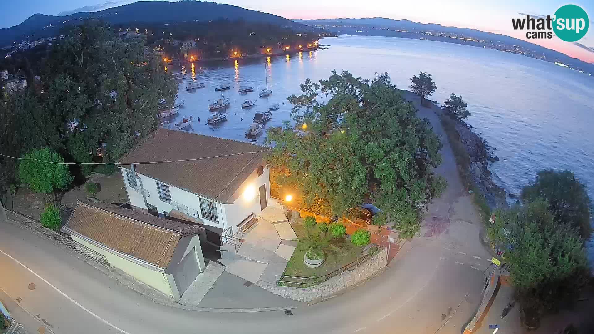 Webcam Ika Hafen – LIVE Blick auf den Hafen und die Lichter von Opatija