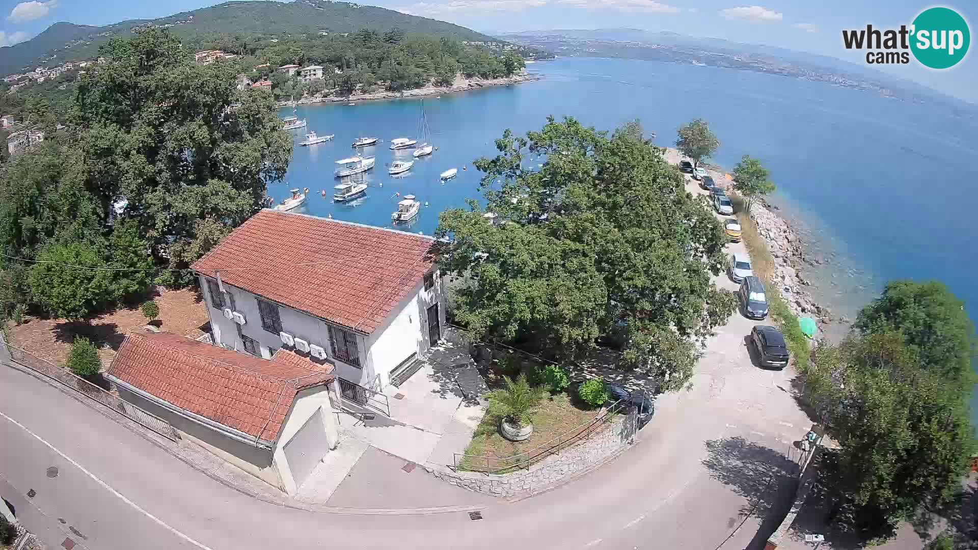 Webcam puerto de Ika – Vista en directo y luces de Opatija
