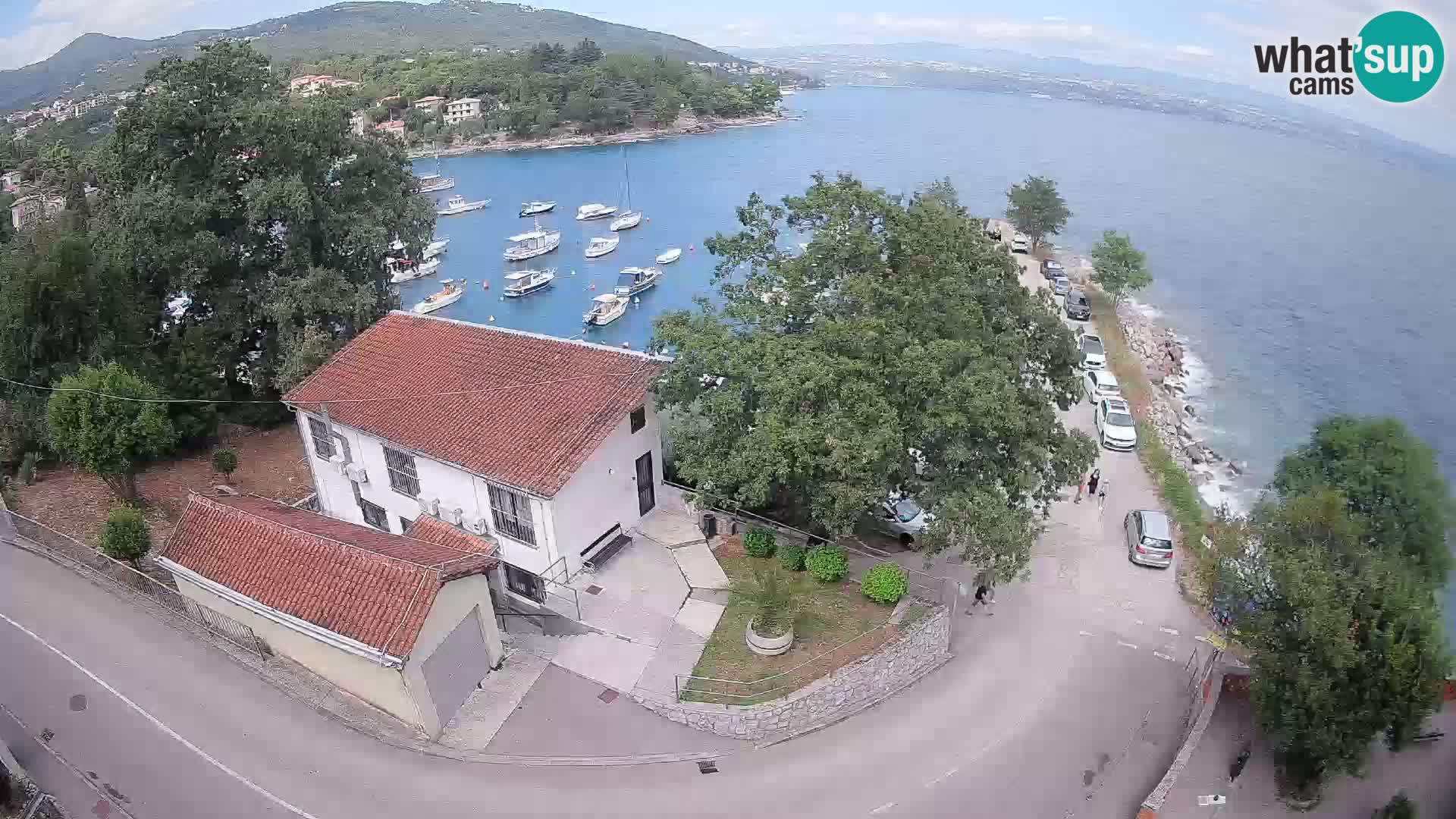 Ika Harbor Webcam – LIVE View of the Harbor and Opatija Lights