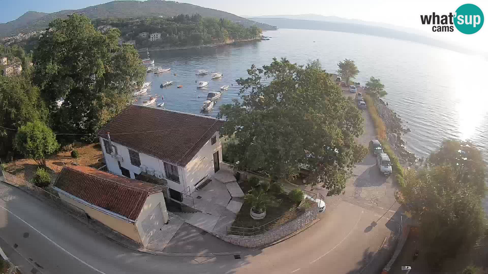 Webcam porto Ika – Vista LIVE sul porto e le luci di Opatija