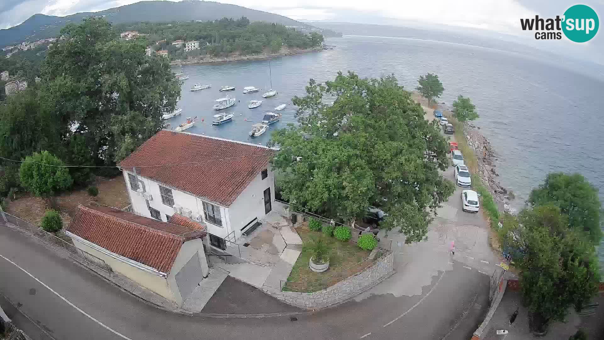 Webcam porto Ika – Vista LIVE sul porto e le luci di Opatija