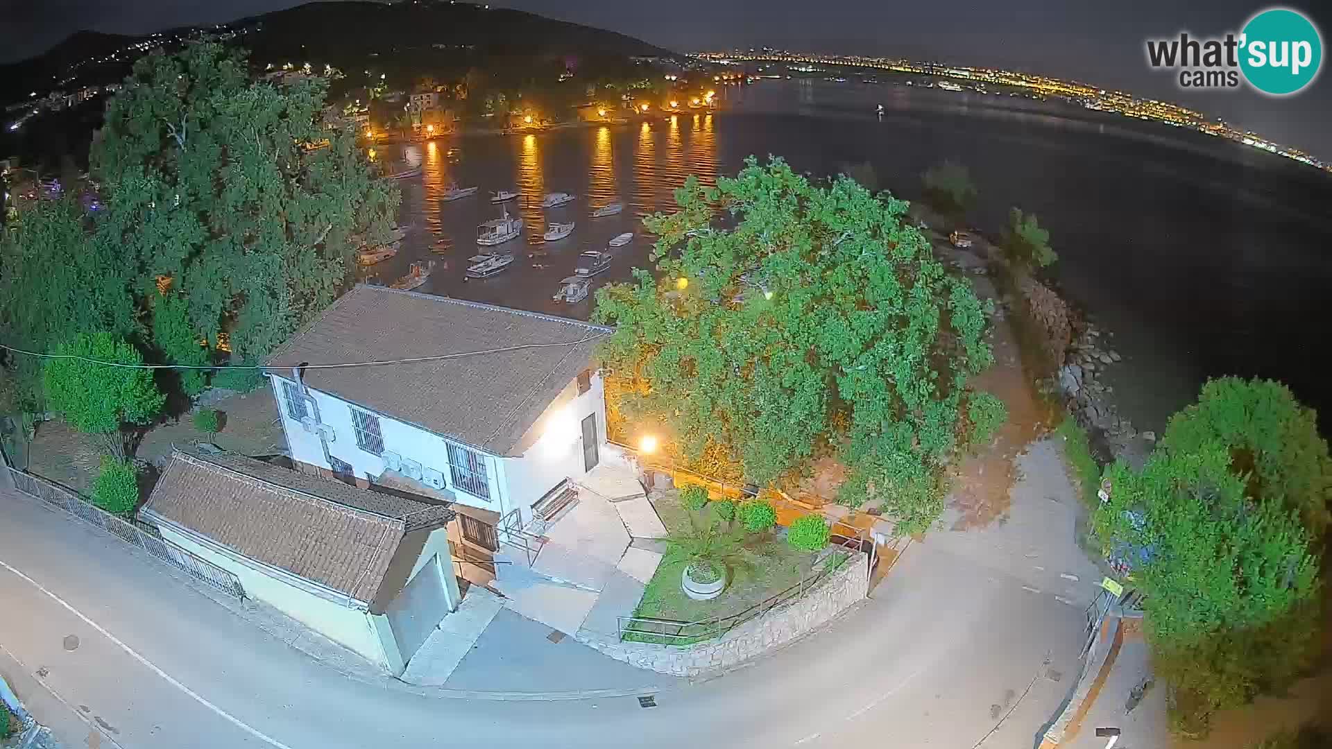 Webcam porto Ika – Vista LIVE sul porto e le luci di Opatija
