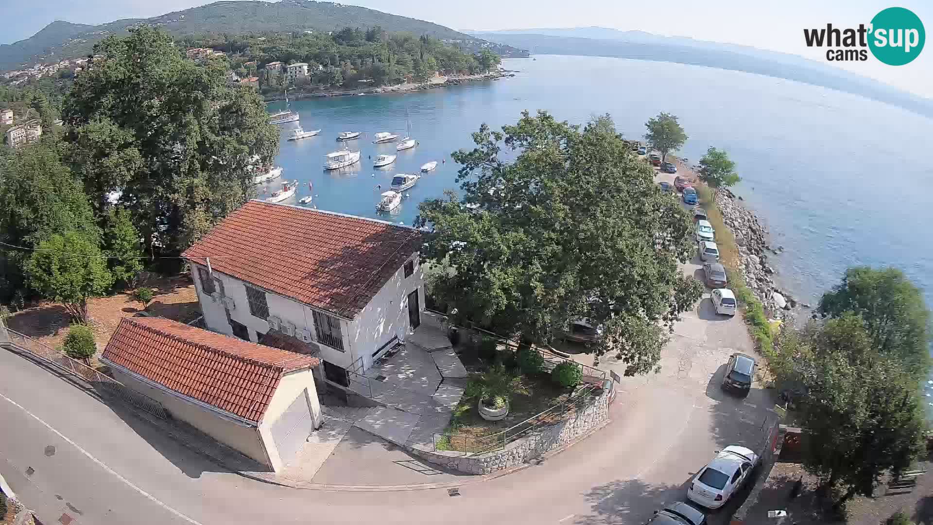 Webcam puerto de Ika – Vista en directo y luces de Opatija