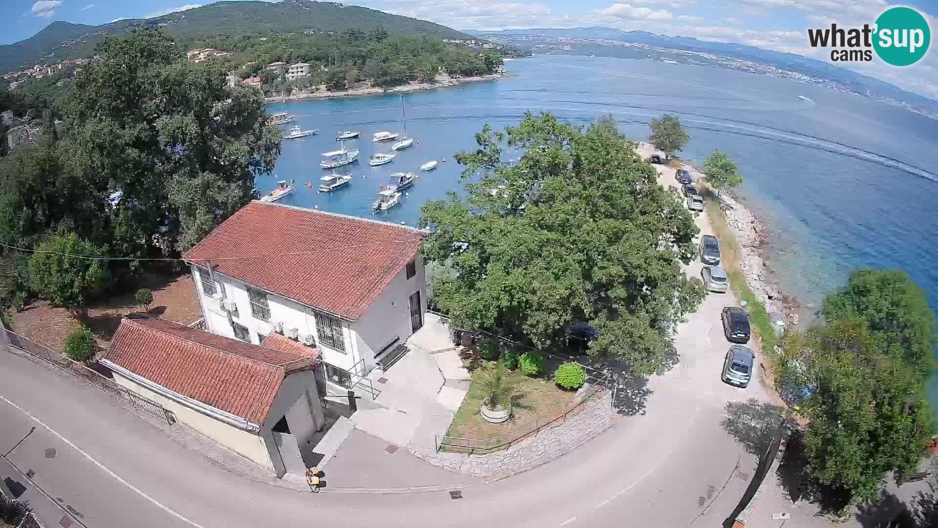 Webcam port d’Ika – Vue en direct et lumières d’Opatija