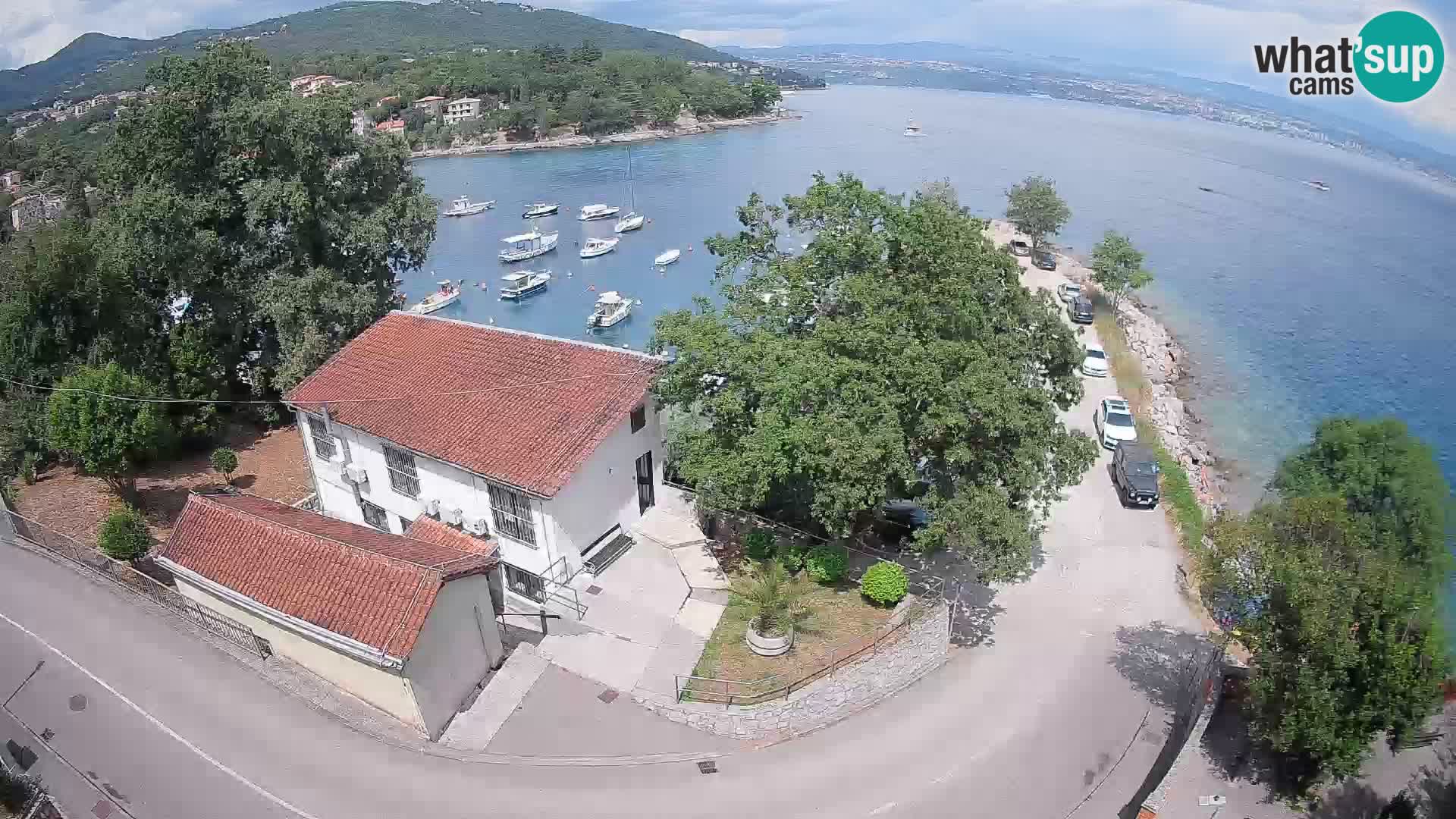 Webcam puerto de Ika – Vista en directo y luces de Opatija