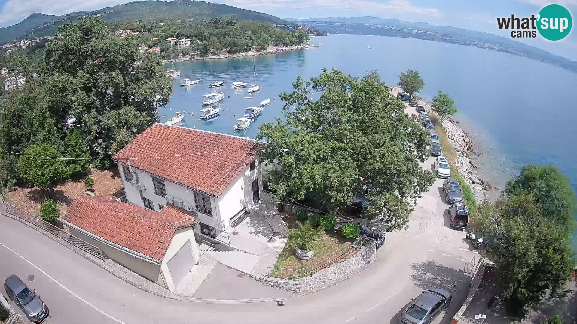 Webcam porto Ika – Vista LIVE sul porto e le luci di Opatija