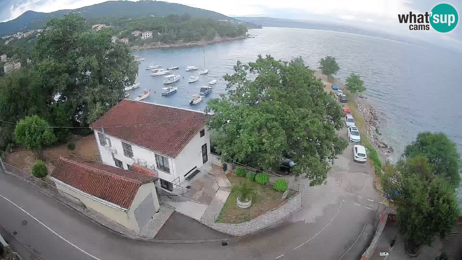 Webcam puerto de Ika – Vista en directo y luces de Opatija