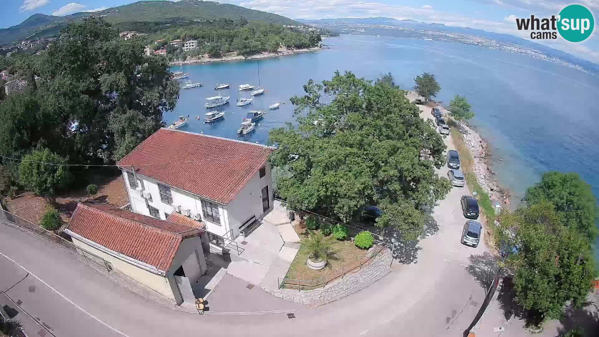 Webcam puerto de Ika – Vista en directo y luces de Opatija