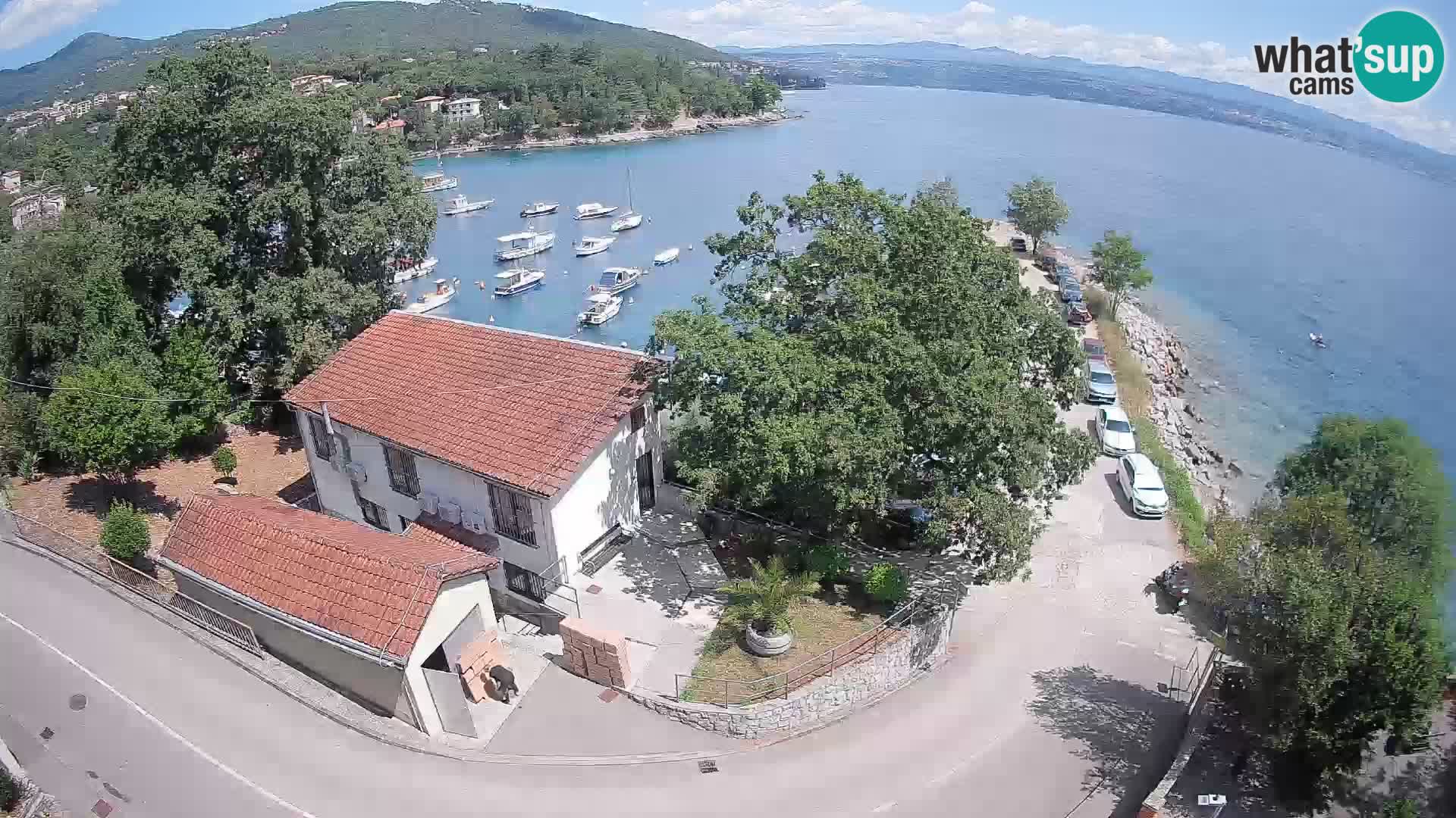 Webcam port d’Ika – Vue en direct et lumières d’Opatija