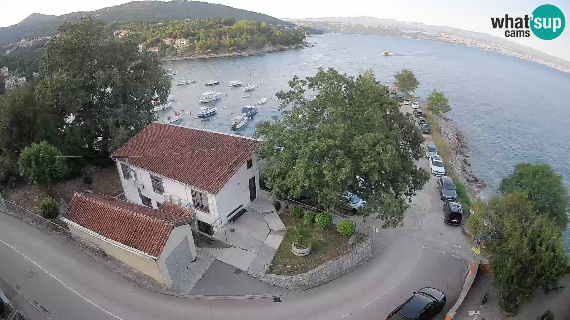 Webcam puerto de Ika – Vista en directo y luces de Opatija