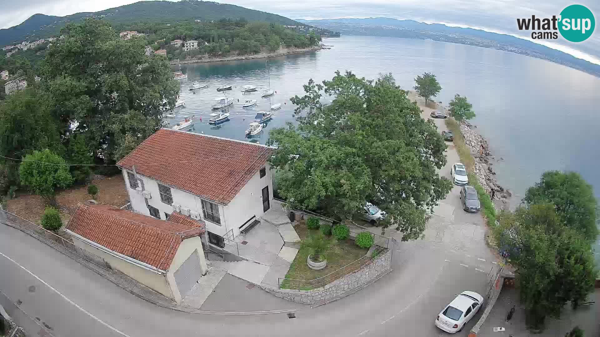Webcam porto Ika – Vista LIVE sul porto e le luci di Opatija